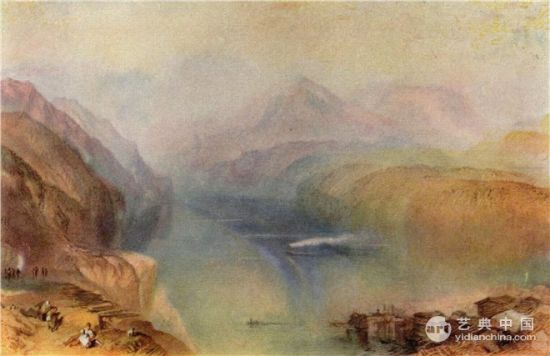 透纳作品 琉璃湖 1802